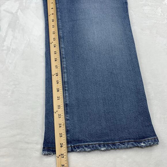 NWT Good American Good Waist Cropped Palazzo Jeans Womens 15 Wide Leg Stretch - Picture 10 of 16